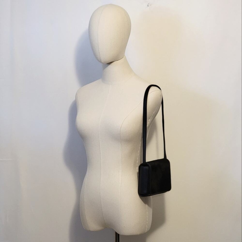 Nicole Miller Black Faux Fur Small Shoulder Bag Pochette OS - Picture 9 of 11